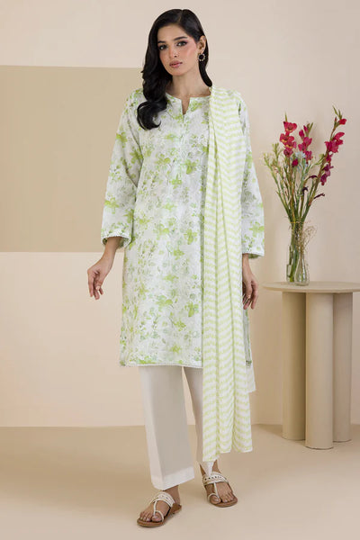 Embroidered Kurta Dupatta Trouser